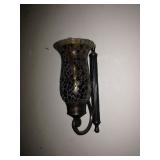 One of a pair of wall sconces
