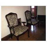 Pair of Victorian style parlor chairs