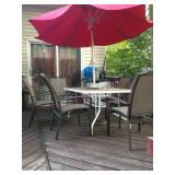 One of two patio sets