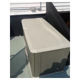 Outdoor storage bin.