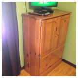 TV armoire.