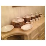 Noritake "Ashland" china service for 12, complete.