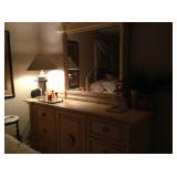 Dresser with mirror.