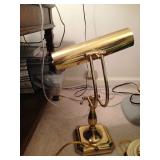 Brass lamp.