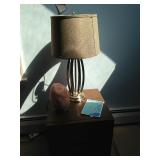 End table with lamp