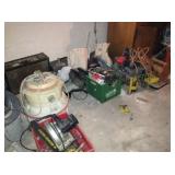 Shop vac, power tools and hand tools
