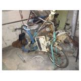 Vintage exercise bike, among other things