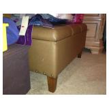 Storage ottoman.