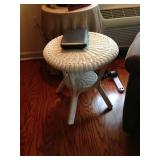 Little wicker table.