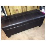 Storage ottoman.