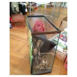 Aquarium and accessories.