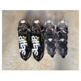 His and hers snowshoes