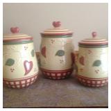 Ceramic canister set.