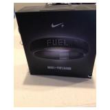 Nike Fuelband gathers data about your workout.