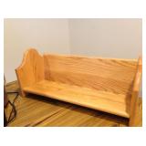 Bookshelf, handmade by the gentleman of the house.