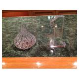 Crystal pieces. The #1 on the right is Baccarat.