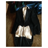 Vintage tuxedo shirt and coat