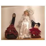 Dolls and stuffed toys.