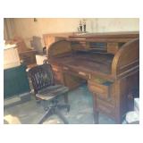 Standard Furniture Co. tiger oak roll-top desk