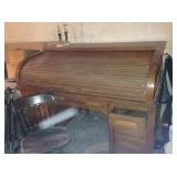 Roll-top desk closed.