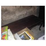 Coffee table with Queen Anne legs.