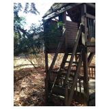 Safe staircase up to playhouse