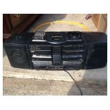 JVC CD/dual cassette boombox