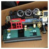 Locomotive and boxcar