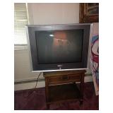 Sony TV and nightstand, one of a pair