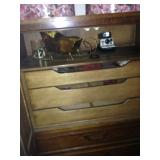 Interior of armoire.