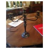 Sterling candelabra.