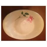 Unmarked rose pattern china set for 8.
