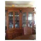 Chock-full china cabinet.