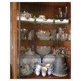 China and glassware.