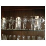 Some glassware monogrammed "J."