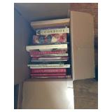 Box of cookbooks.