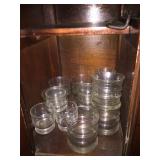 Set of old-fashioned glasses.