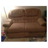 Ultrasuede loveseat