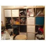 One of two 5x5 cubbyhole storage units. The other one has an attached desk.