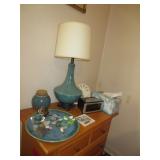 Lamp and small decorative items