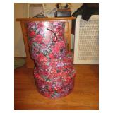 Hatboxes, which contain winter accessories