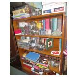 Books and small decorative items