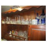 Assorted glassware