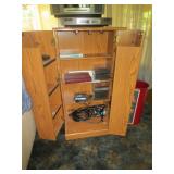 Fold-out media cabinet