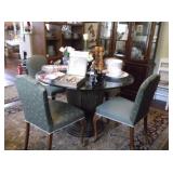 Glass top table and chairs