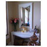 Hall table and mirror