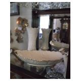 Serving bowl and Lenox vase