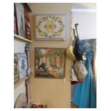 Title paintings by local artist