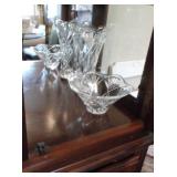 Waterford crystal vase and bowl