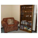 Arm chair and bookcase